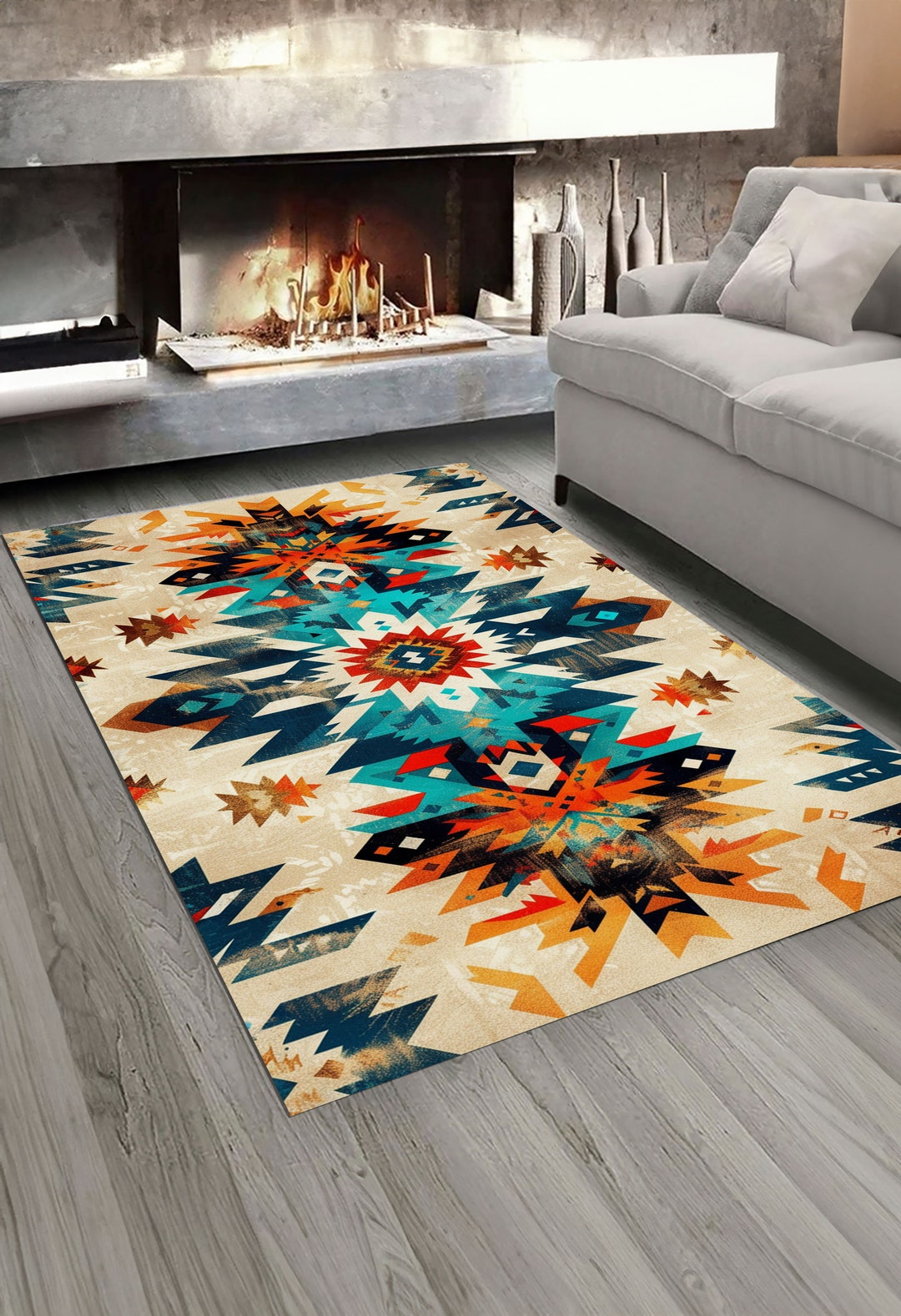 Cultural Rug Batik Design Rug, Traditional Rug, Cultural Rug, Bohemian Rug, Ethnic ...