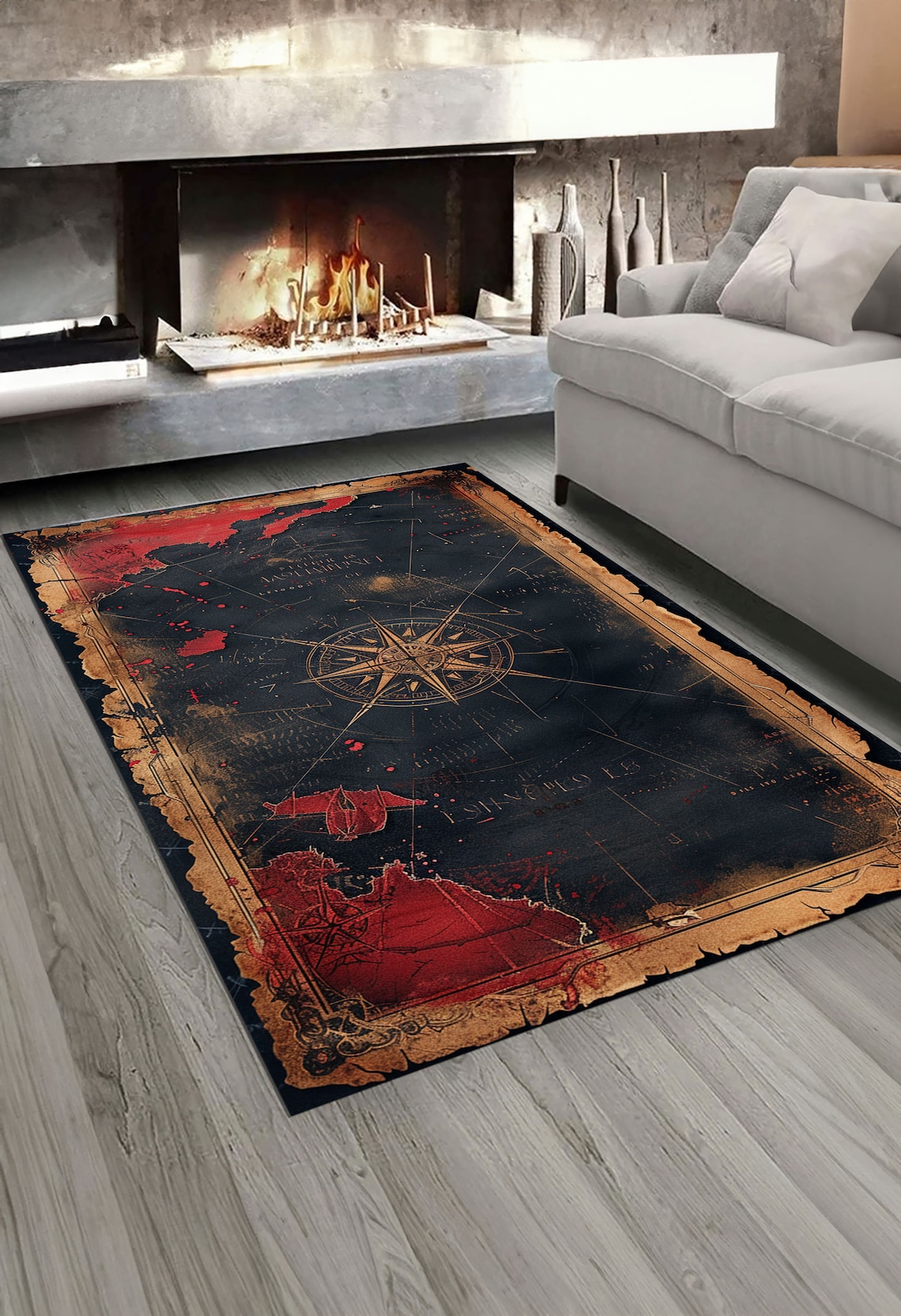 Traveling Rug Map Design Rug,world Map Rug,vintage Map Design Rug,explorer Rug ...