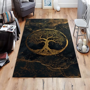 Tree of Life, Home Decor, Nature Inspired, Modern Rug, Unique Design, Contemporary, Livingroom Rug, Oriental Rug, Decorative Rug, Tree Rug