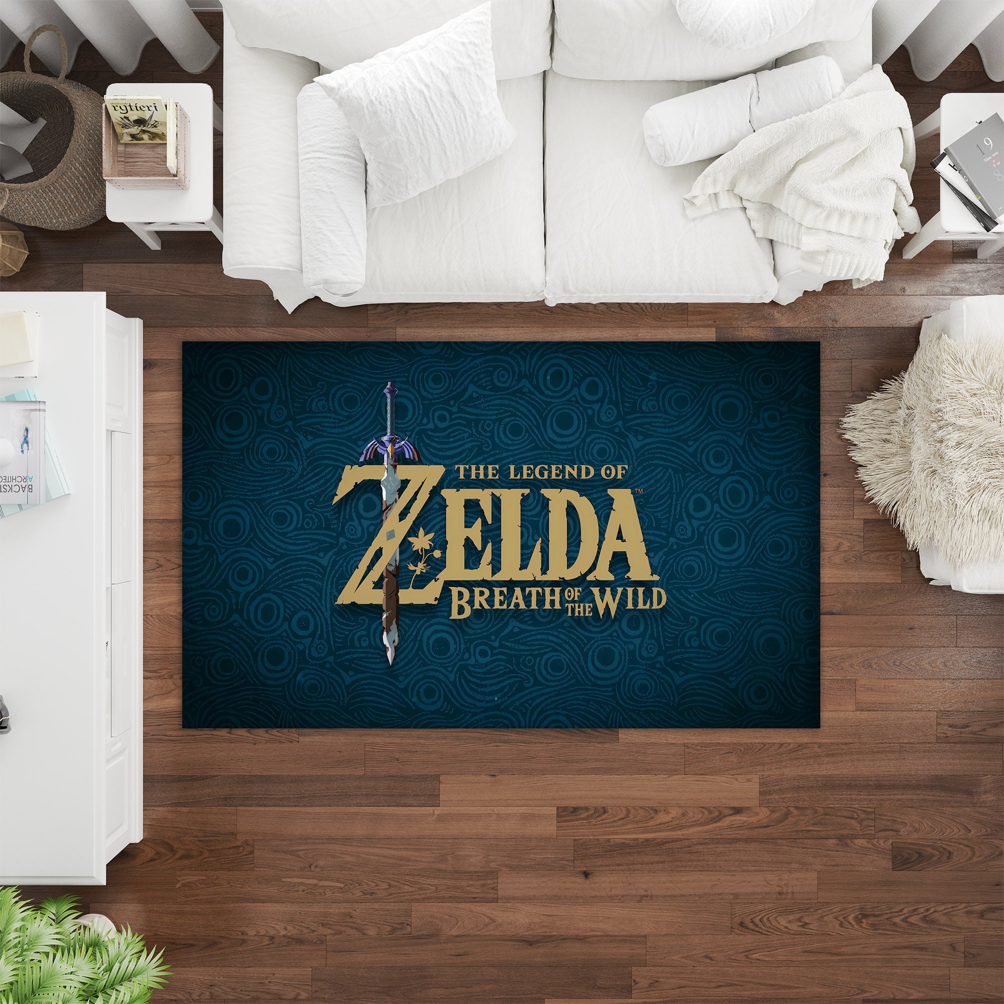 Zelda Legend Rug, Gaming Rug, Legend of Zelda, Area Rug, Zelda Game Rug