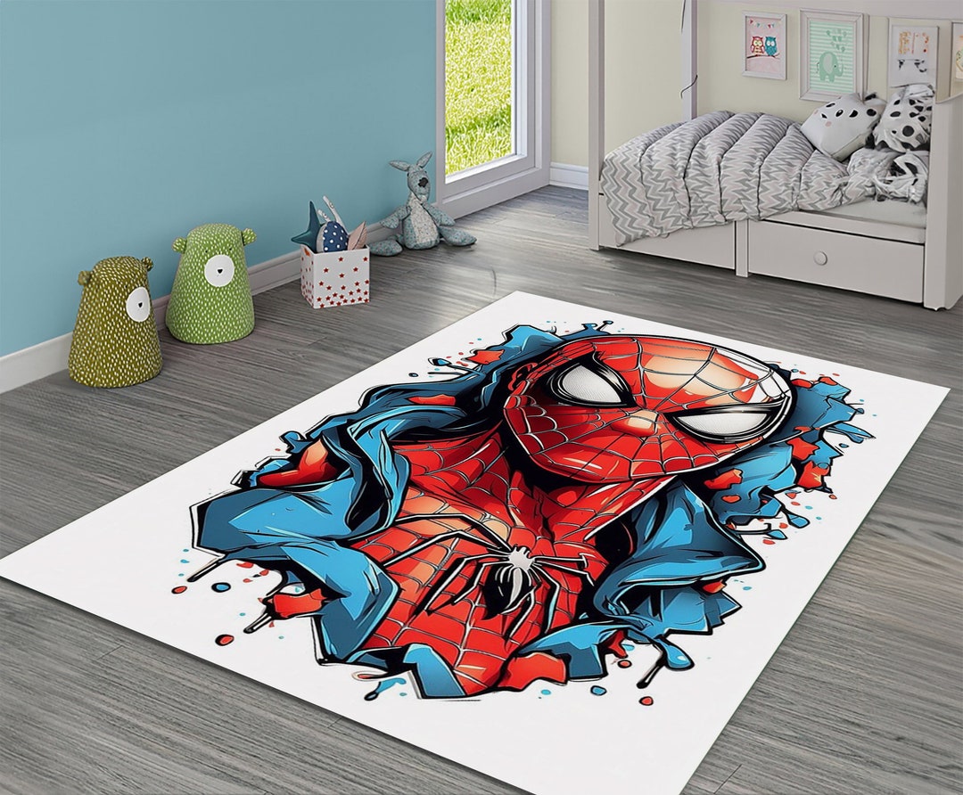 Spiderman Rug,superheros Rug,spiderman Gifts,ghost Spider Rug,cartoon ...