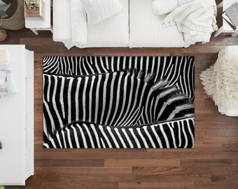 Zebra Design Rug, Contemporary Rug, Decorative Rug, Animal Print Rug, Exotic Rug, Safari Rug, Modern Rug, Livingroom Rug, Home Decoration