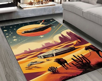Star Wars Rugs,Starwars,Starwars Patterned Rug,Star wars floor Rug,Kids Room Rug,Gift For Him,Non slip Rug,Popular Rug,Starwars floor Rug