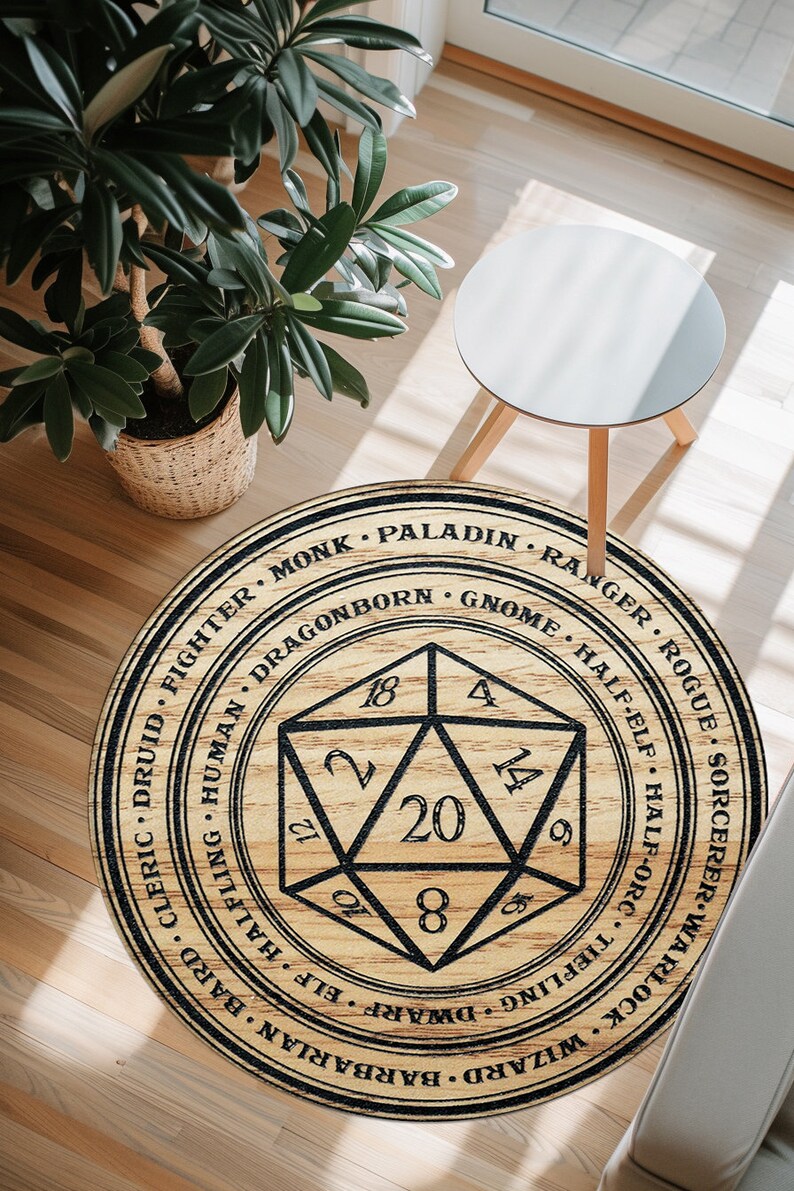 Dnd Red Rug Dungeons Dragons Rug,dragon Round Rug,dnd Theme Rug,dnd Map Rug,round ...