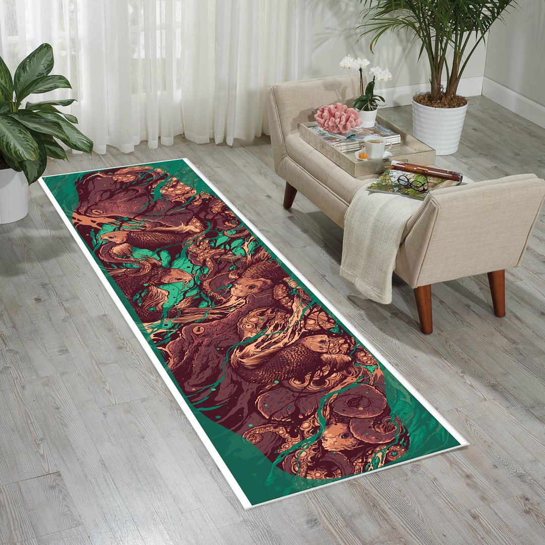 Fish Runner, Long Rug,entry Rug, Anti Slip Runner, Hallway Runner ...