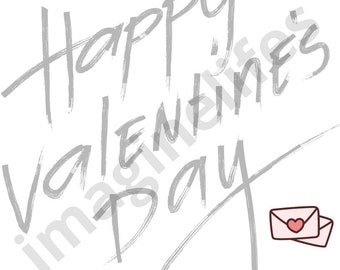 Happy Valentine's Day SVG, Happy Valentine's digital design, Cut File, Sublimation, Printable, Instant Download svg png jpg