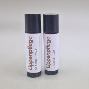 Natural lip balm "Orange-Cinnamon" | Gift balm | Care | Birthday gift | Mother's Day | against chapped lips | soft lips