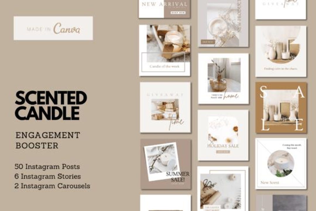 Instagram Carousel Templates Canva | Social Media Content Bundle ...
