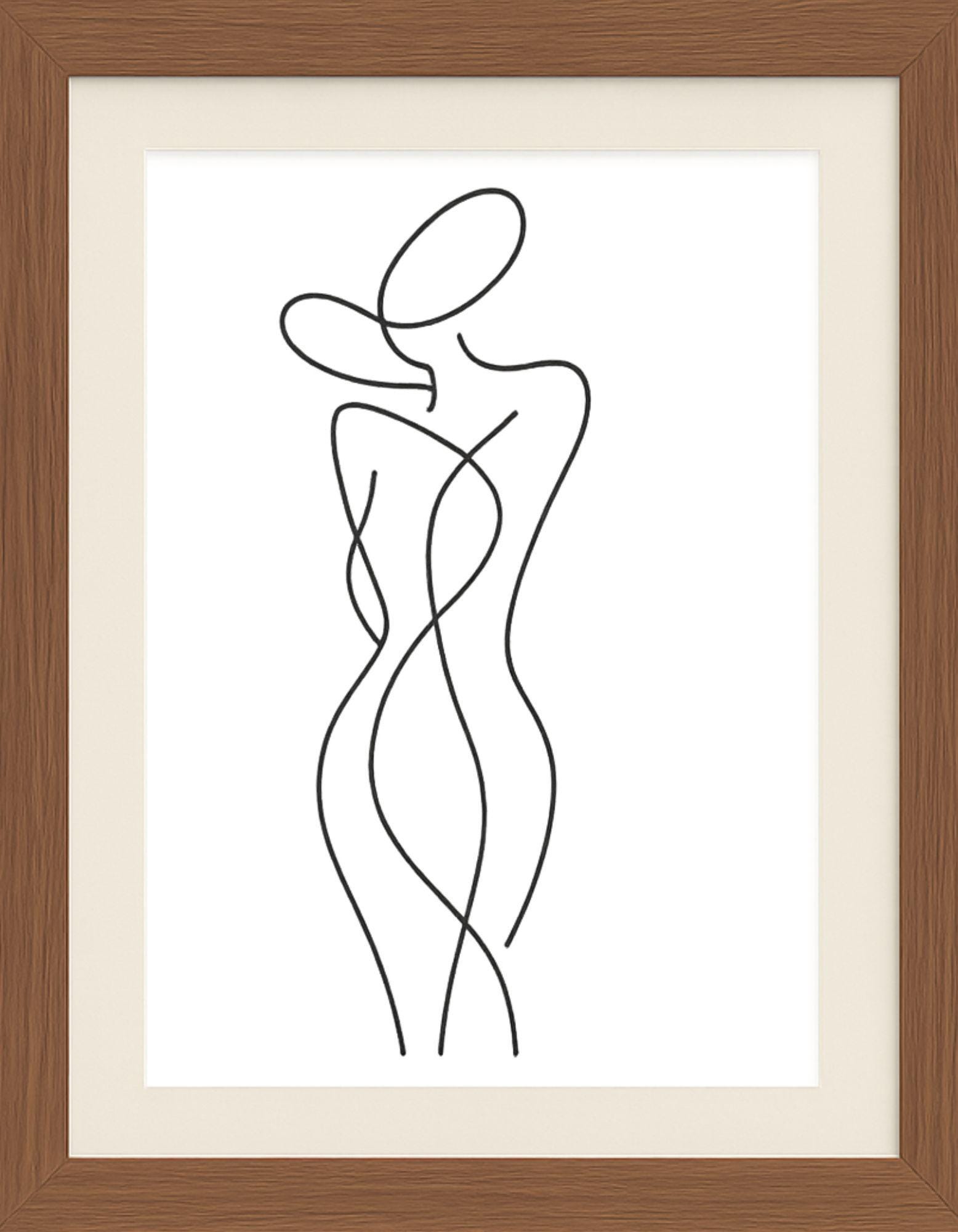 Minimalist Floral Line Art Print Set – Beige Boho Decor (digital ...