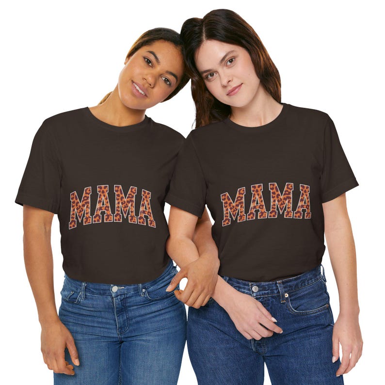 Leopard Mama Shirt Comfort Colors®, Vintage Mom Tee, Mothers Day Gift, Trendy Mama T Shirt, Cute Mom Graphic Tee, Retro Leopard Print Shirt image 2