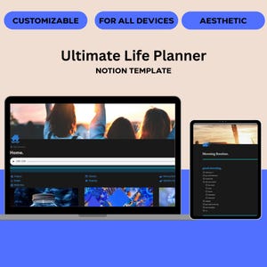 2025 Notion Life Planner Template: Minimalist All-In-One Dashboard
