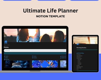 Notion Life Planner Template | 2025 Productivity Dashboard (Digital Download)