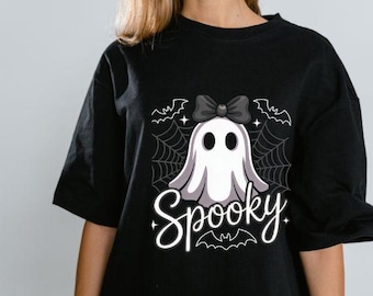 Fantasma femenino PNG – Clipart de Halloween con lazo de encaje, lindo diseño de sublimación espeluznante para camisetas, tazas y manualidades (descarga digital)
