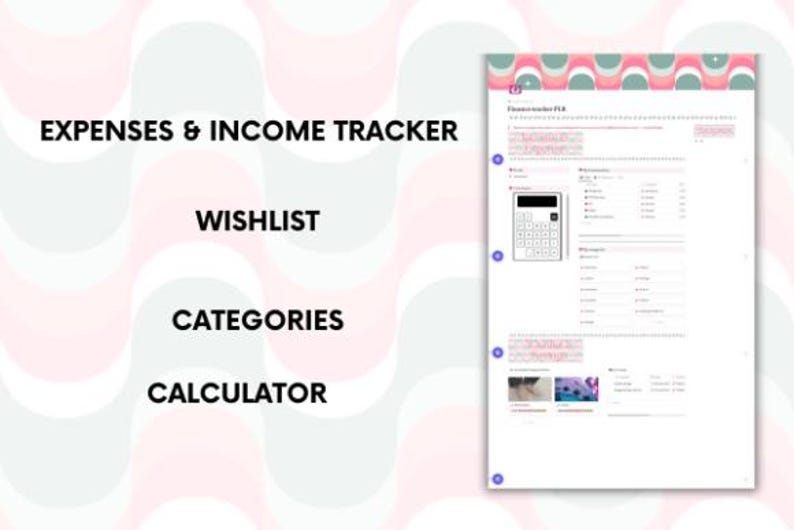 PLR Finance Tracker Notion Template | Budget Planner Dashboard (resell ...
