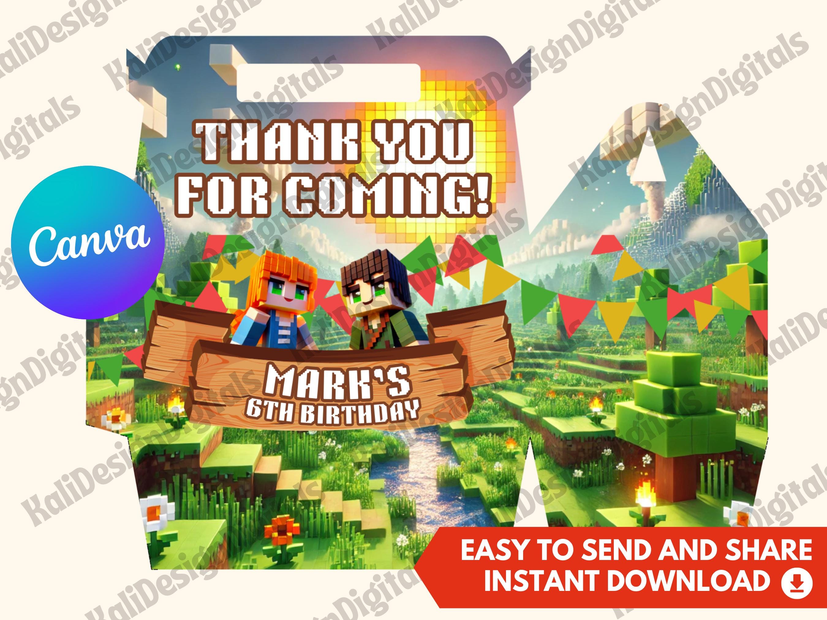 Editable Party Box Download