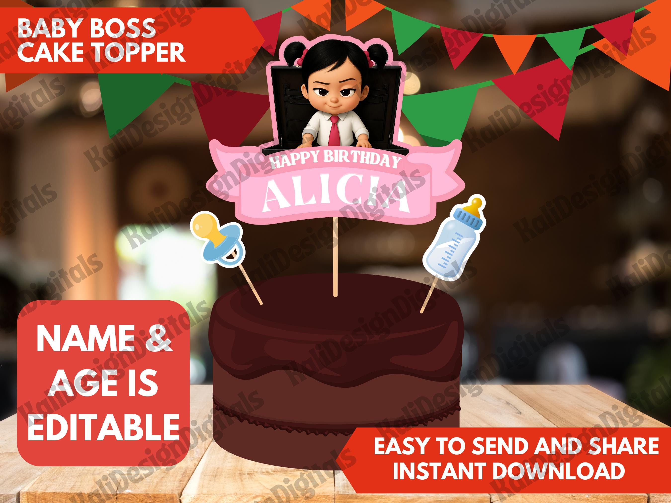 Boss baby cake topper France