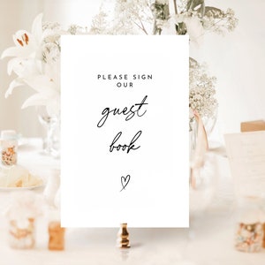 Minimalist Wedding Guestbook Sign, Please Sign Our Guestbook Sign, Modern Guestbook Sign, Minimalist Guestbook Sign, Boho Guestbook