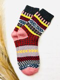 Wool Socks For Her | Nordic Style Ankle Socks | Fits UK Size 4- 8 | Scandi Style Walking Socks    | Fun Holiday Loungewear