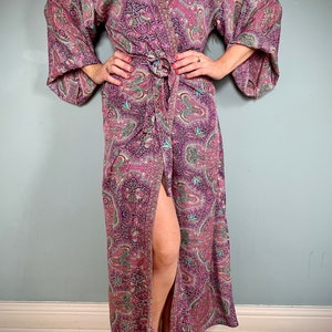 Kimono Robe, Silk Dressing Gown, Silk Robe, Bridesmaid Robe, Womens Dressing Gown, Dressing Gown, Ruby Summer Robe