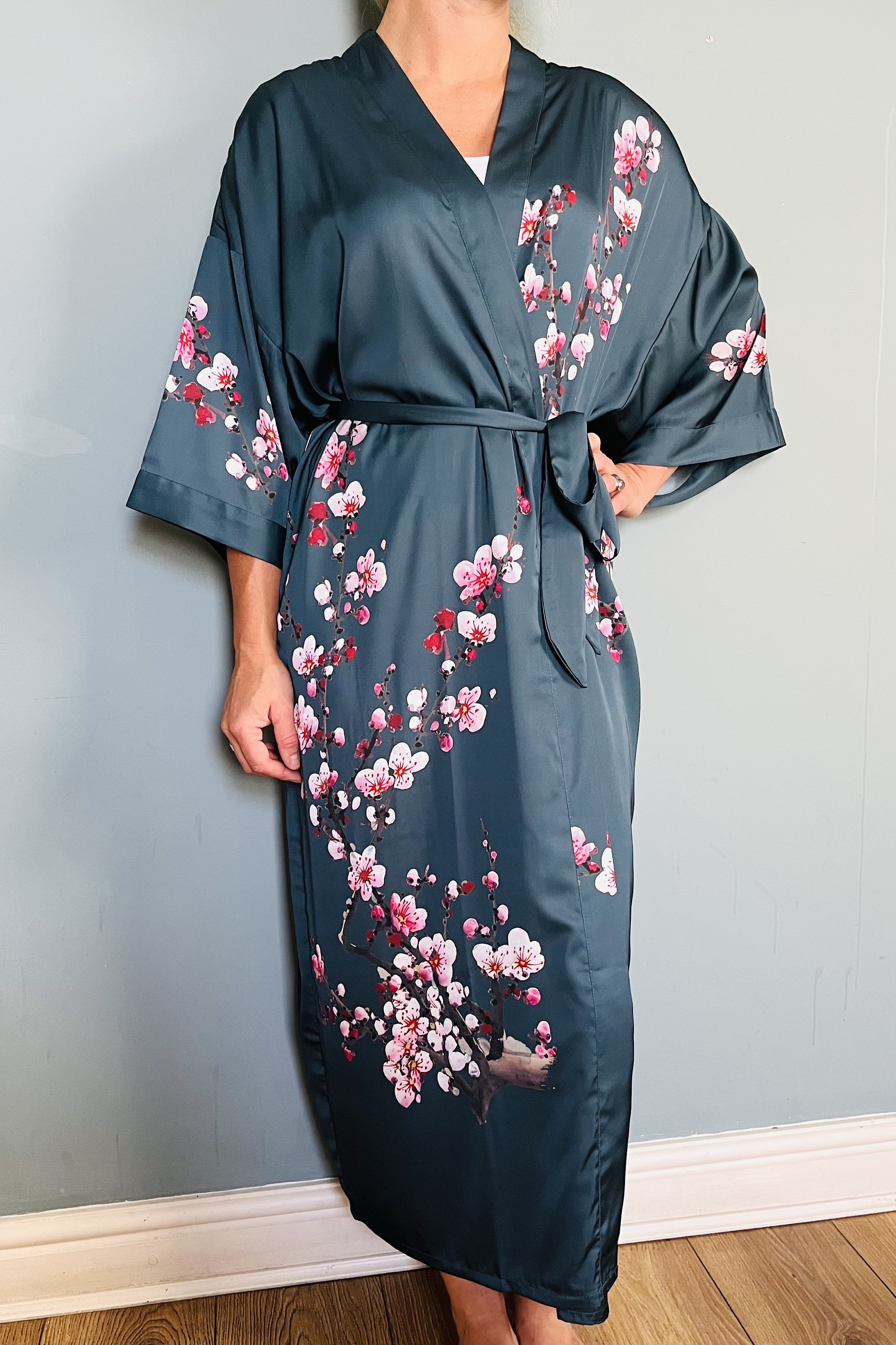 japanese dressing gown silk Luxury Kimono Robe | Plus Size Dressing Gown | Women's Loungewear | Japanese  Spa Robe | Wedding Party Bridal Gift | Brides Gift for Her