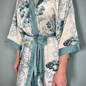 Luxury Kimono Robe | Plus Size Dressing Gown | Women's Loungewear |  Japanese Spa Robe | Wedding Party Bridal Gift | Brides Gift For Her