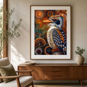 22インチ/55cm ブーメラン - 硬材、木材 - アボリジニ、ドットアート