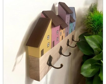 Großer Holz Schlüsselhalter: Haus Design, Schlüssel Organizer