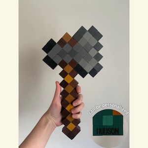 Wood Axe, Gamer Gift, Painting, 3D gift,Boys Room Decor, Wooden Painting Axe, Birthday Gift for Boy