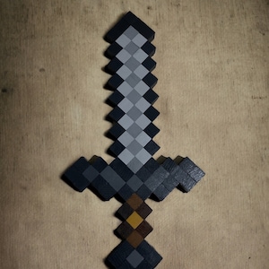 Wood Sword Tool, College Dorm Decor For Guys, Birthday Gamers Gift, Boys Room Decor, Teen Boy Gift