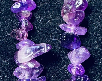 Semi-precious stone amethyst bracelet