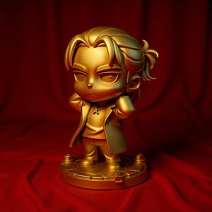 Attack on Titan Eren Yeager STL File Chibi 3D Print Anime Figurine Miniature Model Fan Art Digital Statue for Manga Collectors