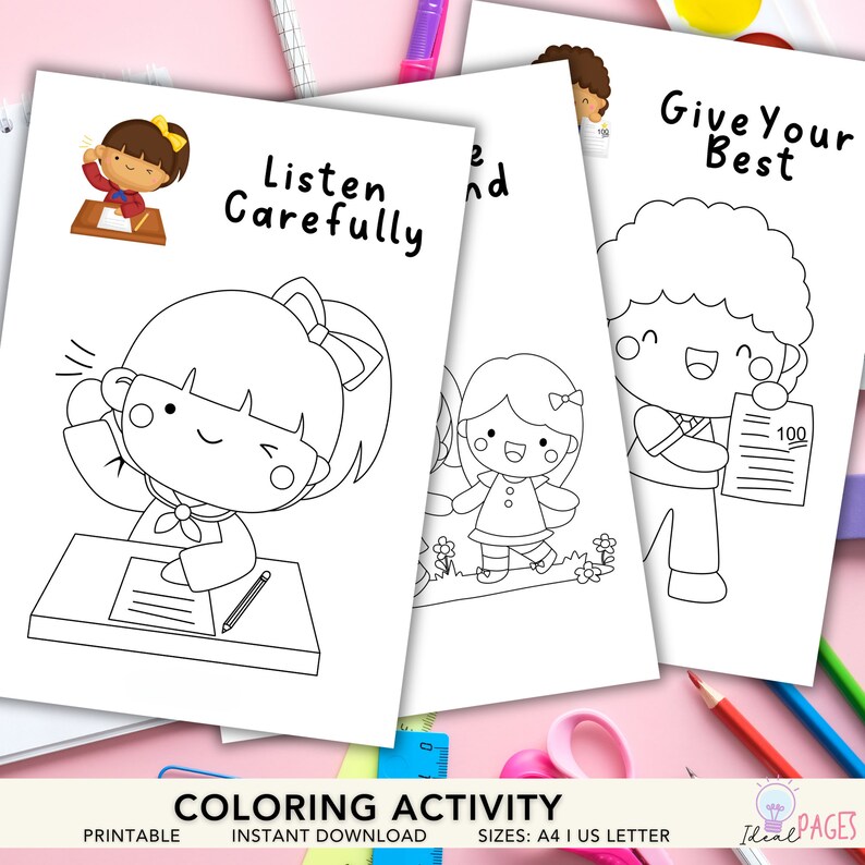 Kids Coloring Pages, Preschool Coloring Activity, Printable Activity ...