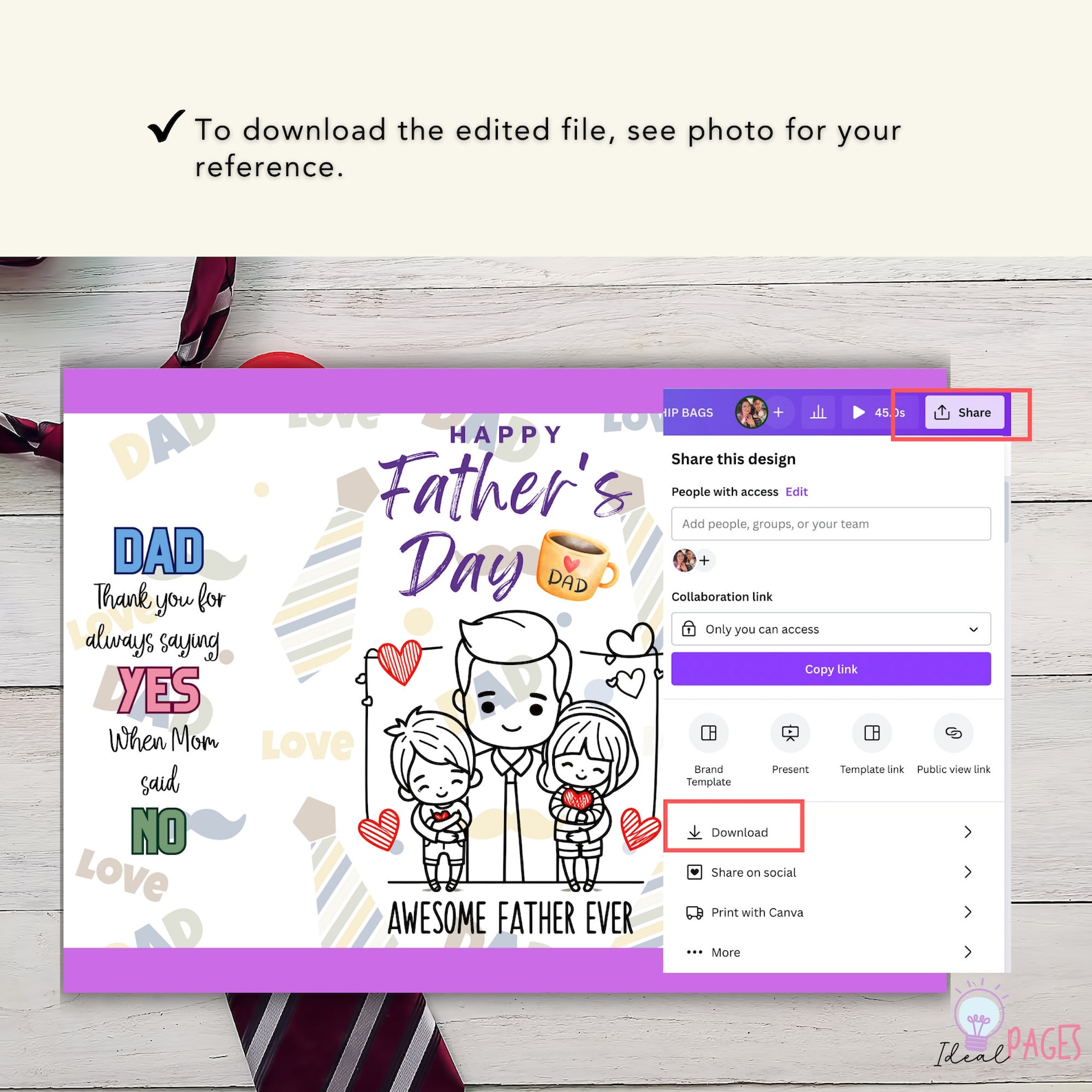 Father's Day Chip Bag Template, Father's Day Printable Party Favors ...