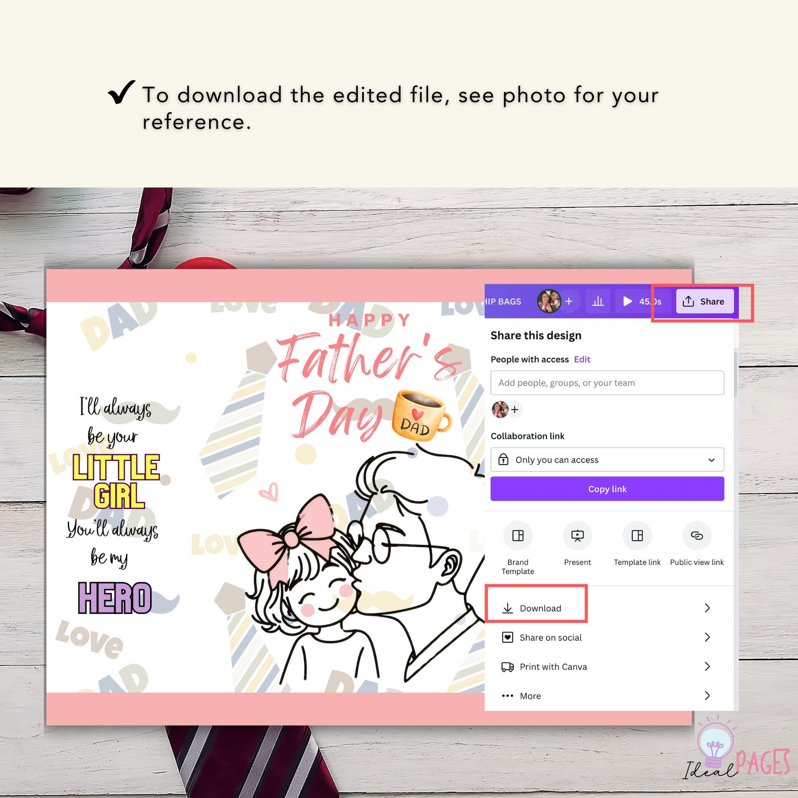 Father's Day Chip Bag Template Gift Bags for Husband Father's Day ...