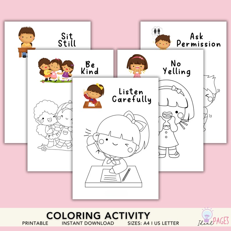 Kids Coloring Pages, Preschool Coloring Activity, Printable Activity ...