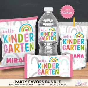 First Day of School Gift, Welcome Back to School Favors, Chip Bag Party Favor, Water Bottle Label, Juice Pouch Label, Chocolate Bar Wrapper