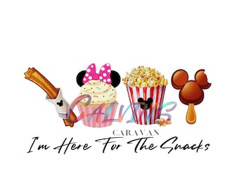 Mouse Snacks PNG, Family Vacation Design (Digital Download)