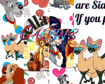 Lady and Tramp Inspired Pattern, Puppy Love (Digital Download)