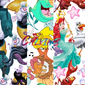 Mermaid  Pattern, Mermaid Pattern,Digital Pattern,  Princess Pattern, Cartoon Pattern, Fish Pattern, Ursula Pattern
