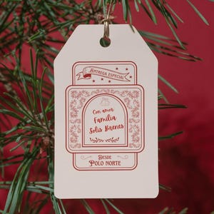 Etiquetas de regalo Navidad, Spanish Gift Tag Printables | Christmas Spanish Gift Tags | Feliz Navidad Printable Tags, Etiquetas Navideñas