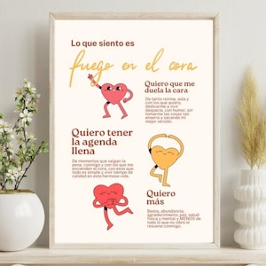 Poster Frases en Español, Spanisch Zitate, Inspiradoras Frases, Kunst zum Ausdrucken, Mentale Gesundheit, Spanisch Affirmationen, Bürodeko