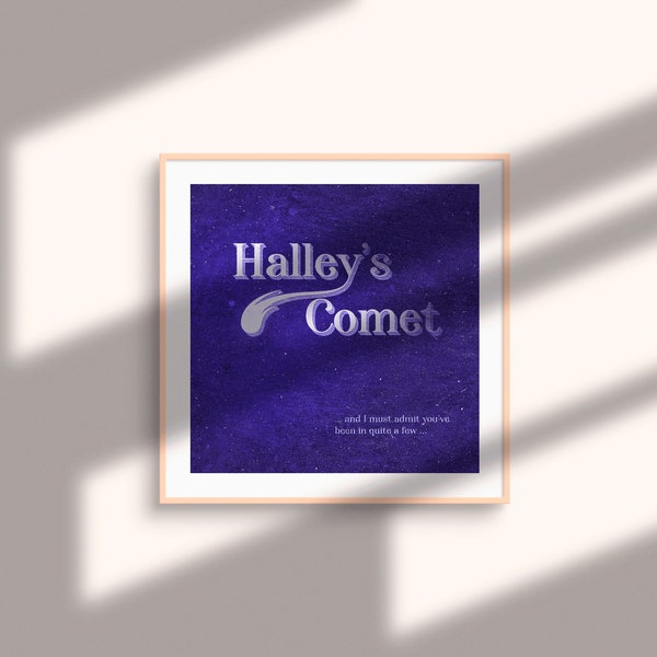 Billie Eilish song Halley's Comet Poster