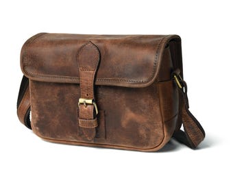 Vintage Leather Bag, Gokey Shoulder Bag, 1940s Bag, Messenger Bag
