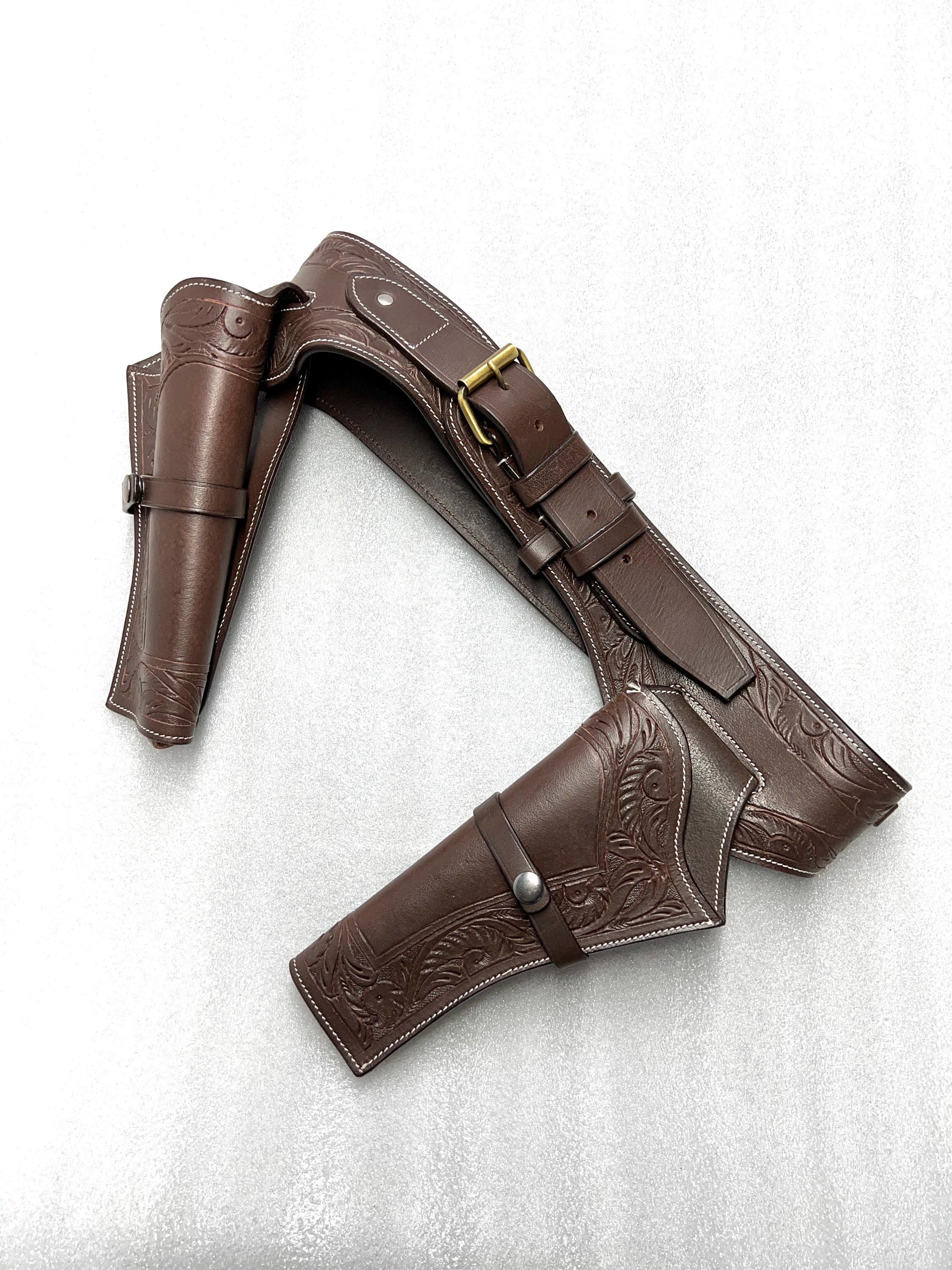 warreplica Full Grain DD Harness Buff Leather Western Gun Holster for Heritage