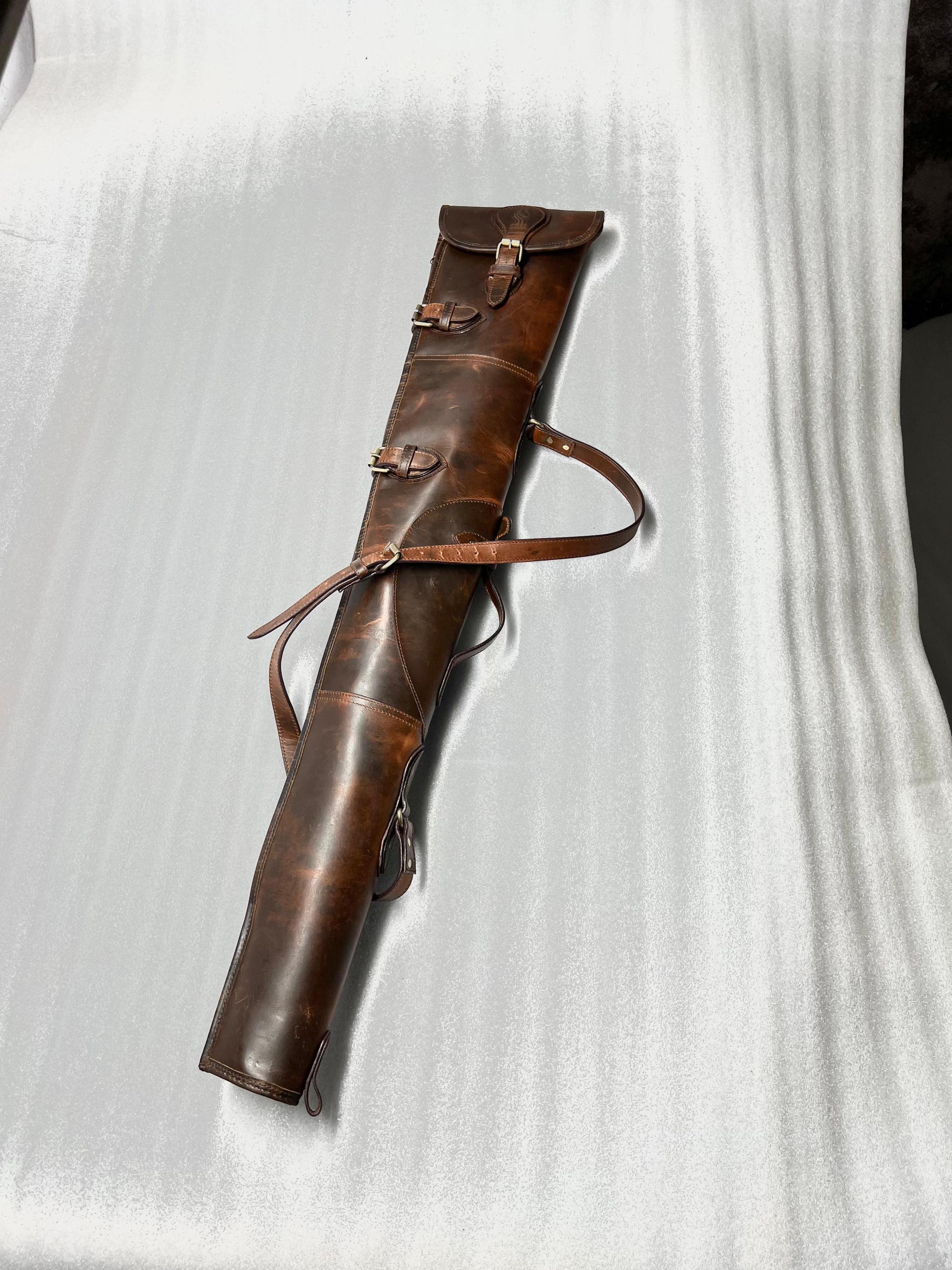 Handmade Leather Shotgun Case Rifle Scabbard Gun Sling Rifle Slip Bag With Shoulder Strap Case Gun Case For Rifle Hunting Bag - Finland
