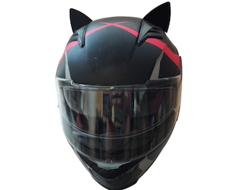Faux Fur Cat Ears Helmet Accessory: Motorcycle, Ski, Bicycle - Etsy