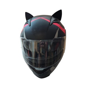 Helmet cat ears black, Ear Helmet Decorations,  Ear Motorcycle Riding Decorations,   Ear Ski Helmet Accessories, 3M Adhesive