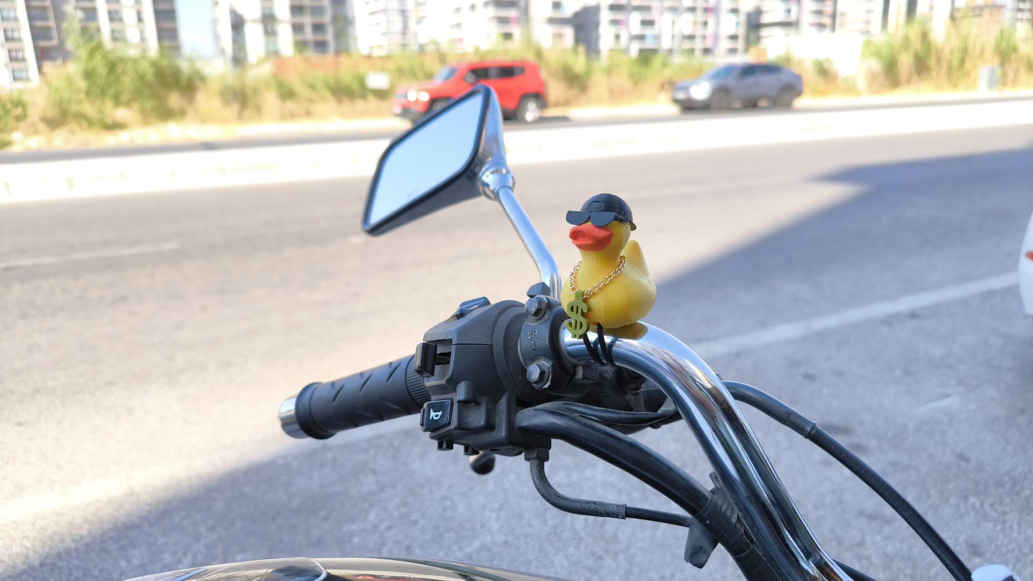 bike duck with helmet Ducky & Propeller (Can be mounted to Car or Bike) this cheerful helmet cover will have everyone saying what the duck EMPATHECH Rubber Duck Bike Decorations