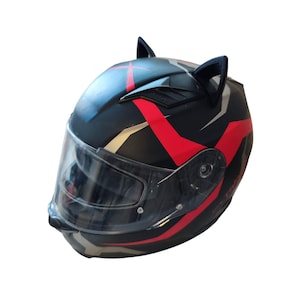 Helmet cat ears  windless Black Ear Helmet Decorations,  Ear Motorcycle Riding Decorations,   Ear Ski Helmet Accessories, 3M Adhesive