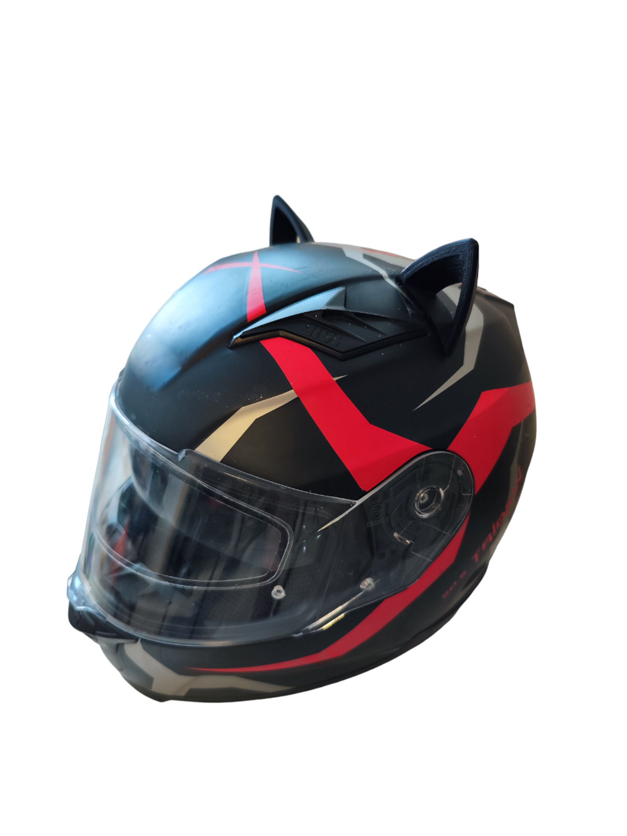 Oreilles De Chat Rigides Pour Casque Moto - Accessoire Adhésif Décoratif - Plusieurs Couleurs - Style Fun Et Tendance